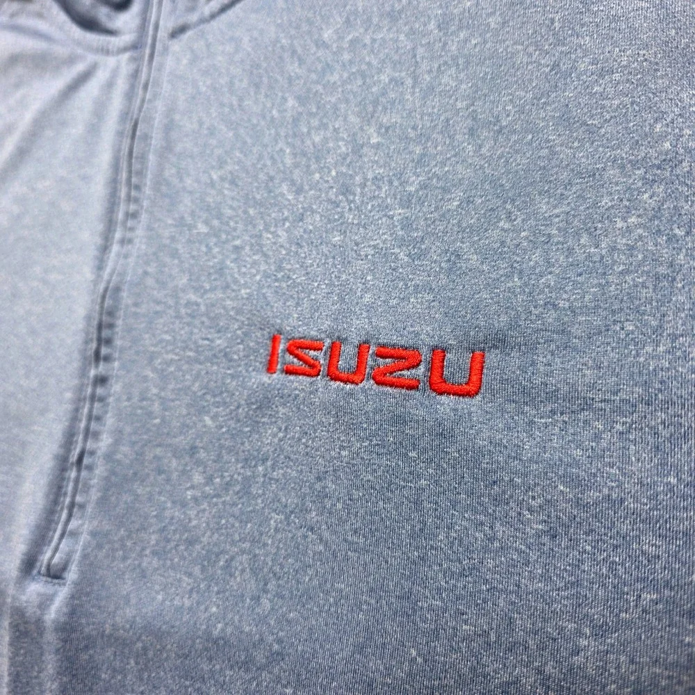 Johnnie-O Men's Large Blue‎ Quarter Zip Pullover Isuzu Performance Golf Shirt